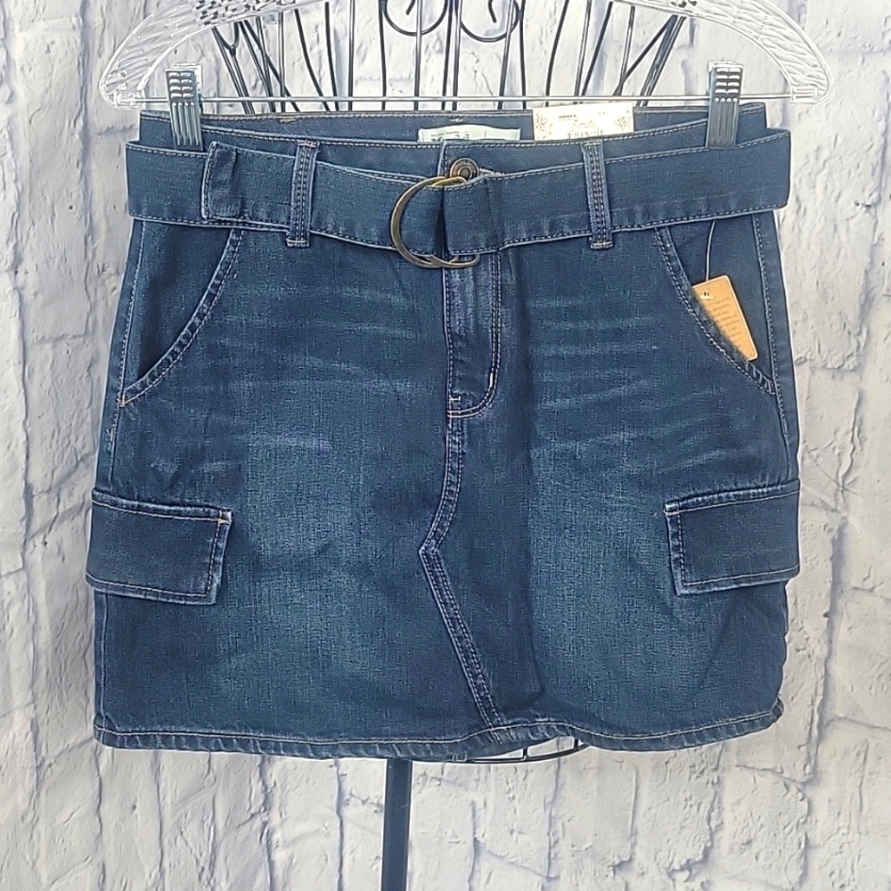 MUDD D Ring Denim Women's Mini Skirt Size 5 NWT